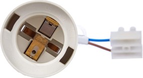 BERGE Stavebný a renovačný držiak lampy na žiarovky E27, pätica s kockou