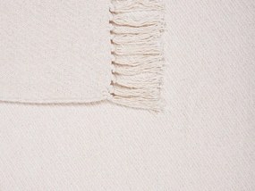 Bavlnená deka 125 x 150 cm béžová YARSA Beliani