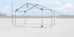 Bestent Skladová hala/ garáž 3x2x2m Comfort PE 240g