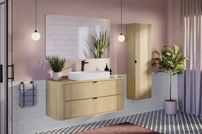 Koupelnová sestava Ovalia se skříňkami 120 cm dub Cremona
