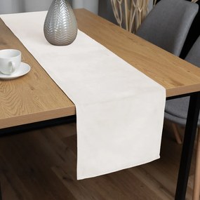 Biante Zamatový behúň na stôl Velvet Prémium SVP-024 Krémovo biely 45x180 cm