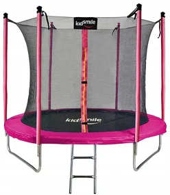 Trampolína s vnútornou sieťou 252 cm - RUŽOVÁ