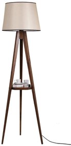 Stojacia lampa Sehbali III 160 cm hnedá/béžová