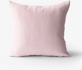Goldea obliečka na vankúš z ľanovej zmesi - púdrovo ružová 50 x 70 cm