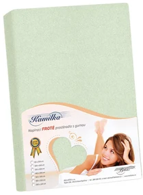 Bellatex Froté prestieradlo zelená šalviová, 200 x 220 cm