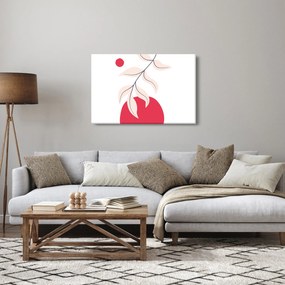 Obraz - Ružová florálna abstrakcia N⁰2 (90x60 cm)