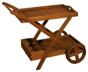 Záhradný servírovací stolík z eukalyptového dreva 54x88 cm Toledo – Garden Pleasure