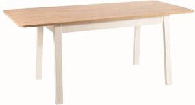 Vintino Jedálenský stôl rozkladací ROSARIO-dub artisan/biela