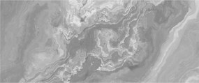 Obraz - Mramor v čiernobielej (120x50 cm)