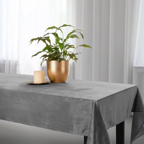 Velúrový obrus SOFT sivý Rozmer: 40x180 cm