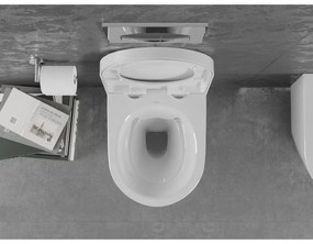 Mexen Lena Rimless závesné WC so sedátkom s pomalým zatváraním, biela - 30220200