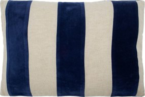 House Doctor Bavlnený poťah na vankúš Sono Blue 60 x 40 cm