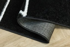 Koberec LIMA C877B čierny / biely