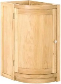 Spodná rohová skrinka do kuchyne z masívu s otváraním vľavo, rozmery 40×60×86 cm