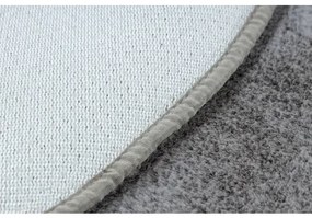 Koberec okrúhly prateľný POSH Shaggy, plyšový, Hrubý, protišmykový, sivá Veľkosť: kruh 80 cm