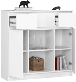 Komoda K100 2D 3SZ 2P biela
