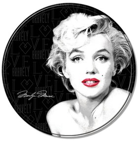 Plechová ceduľa Marilyn Monroe - Round