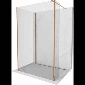 Mexen Kioto sprchová stěna Walk-in 100 x 85 x 40 cm, transparentní, růžové zlato - 800-100-085-221-60-00-040