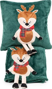 4Home Vianočná obliečka na vankúšik Reindeer, 40 x 40 cm