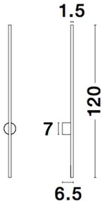 Dizajnové nástenné svietidlo Aden 20W