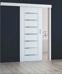 Posuvný systém na tunel Naturel pre dvere 90cm biely matny POSUVNTBM90