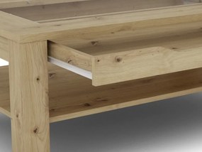 Konferenčný stolík so zásuvkou Roman, dub artisan