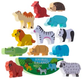 KIK Skladačková hra vyvažujúca safari zvieratá