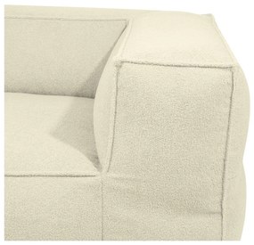 Krémový sedací vak z textílie buklé Mass Corner 150 Left – SLOWDOWN