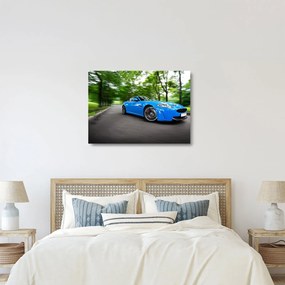 Sklenený obraz - Závodné auto (70x50 cm)