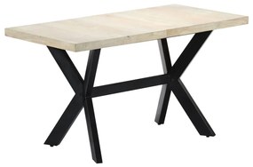 Jedálenský stôl 140x70x75 cm bielené mangovníkové drevo