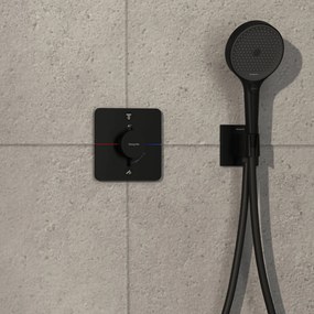 Hansgrohe ShowerSelect Comfort Q, termostat pod omietku pre 2 spotrebiče, čierna matná, HAN-15583670