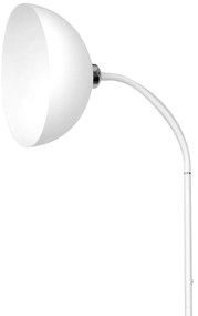 Stojacia lampa Zack, 1x biele PVC tienidlo, w