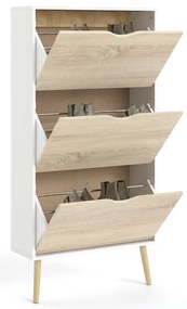 Skrinka na topánky v dubovom dekore Tvilum Oslo