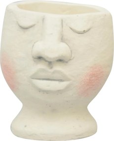 Květináč FACE bílý