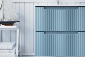 Závěsná skříňka pod umyvadlo Nova Denim 82-60-40-2S modrá
