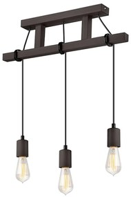 Čierne závesné svietidlo Leon – LAMKUR