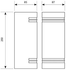 Vonkajšie nástenné svietidlo QUAZAR7 2xGU10/11W/230V IP44 čierna