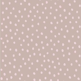 Tapeta nepravidelnej bodky svetlo hnedá s ružovou 280×50 cm