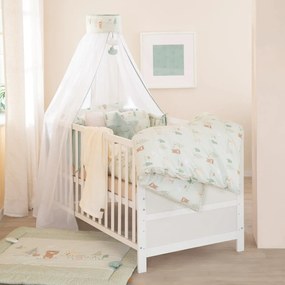 Svetlozelené bavlnené detské obliečky do postieľky 100x135 cm Woodland Buddies – Roba