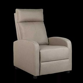 LuxuryForm DESIGN Televízne kreslo RUFO s polohovaním - béžové