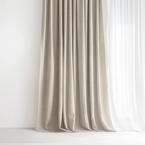 Goldea dekoračný záves marbella - latte 140x135 cm