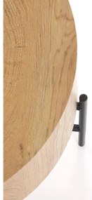 Konferenčný stolík BROOKLYN 45x45 cm čierna/béžová