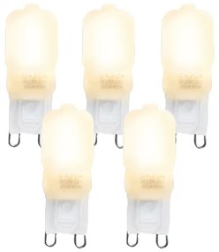 Sada 5 LED žiaroviek G9 CUTE PC 2W 200lm 2700K