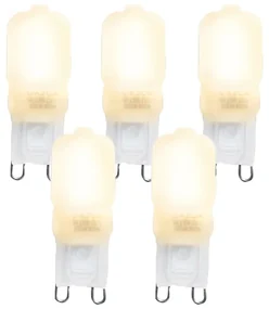 Sada 5 LED žiaroviek G9 CUTE PC 2W 200lm 2700K