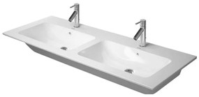 Duravit ME by Starck - Dvojumývadlo do nábytku 1300x490 mm, s prepadom, biela 2336130000