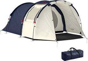 Outsunny tunelový stan pre 4 osoby — oddelené spanie a obývacia časť, 3000 mm | Aosom