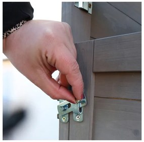 Habau Záhradný box na smetný kôš, 120 l (sivá)  (100271525)