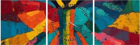 Obraz - Maľovaný anjel (s hodinami) (90x30 cm)