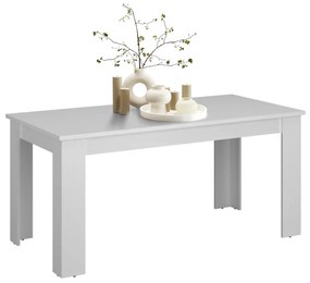 Kondela Jedálenský rozkladací stôl, biela, 160-210x90 cm, ERODIN