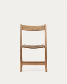 Drevená záhradná stolička v hnedo-prírodnej farbe Dandara – Kave Home